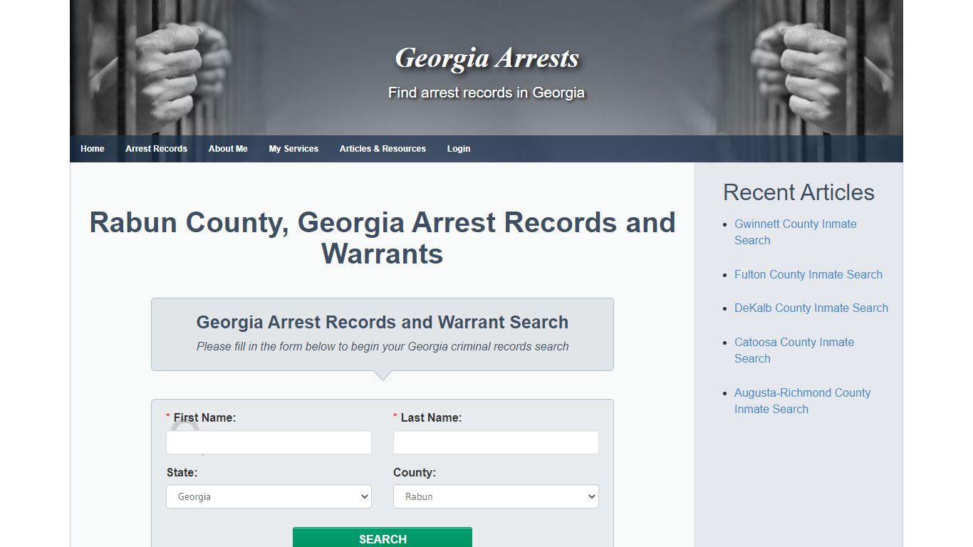 Rabun County, Georgia Arrest Records and Warrants