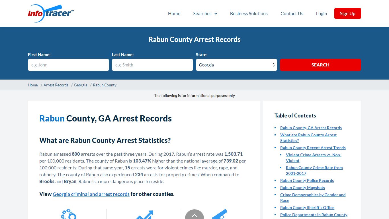 Rabun County, GA Arrests, Mugshots & Jail Records - InfoTracer